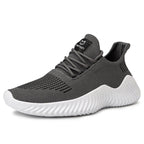 Andningsbara vita modesneakers fr mn