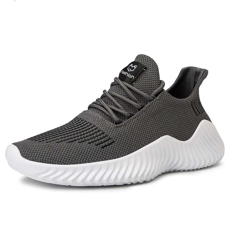 Andningsbara vita modesneakers fr mn