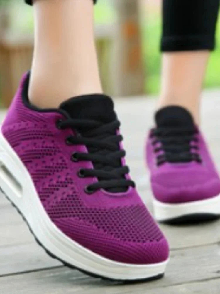 Bekväma sneakers med utskuren design för kvinnor