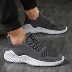 Andningsbara vita modesneakers fr mn