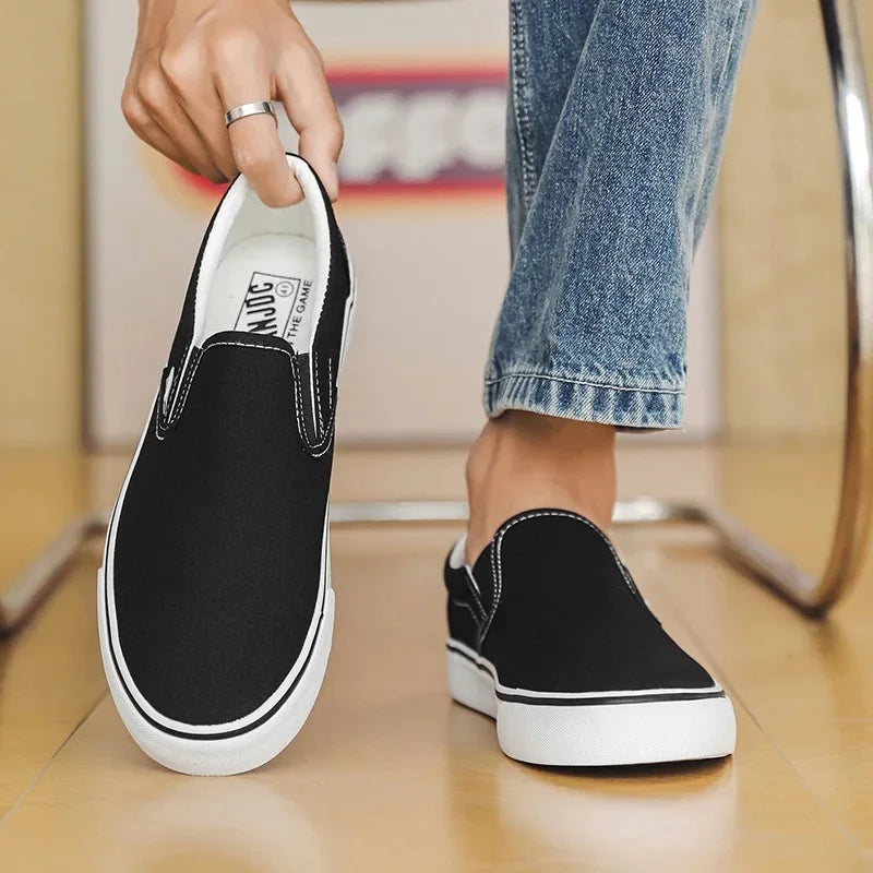 Slip-on-sneakers i kanvas f
gör damer
