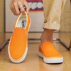 Slip-on-sneakers i kanvas f
gör damer