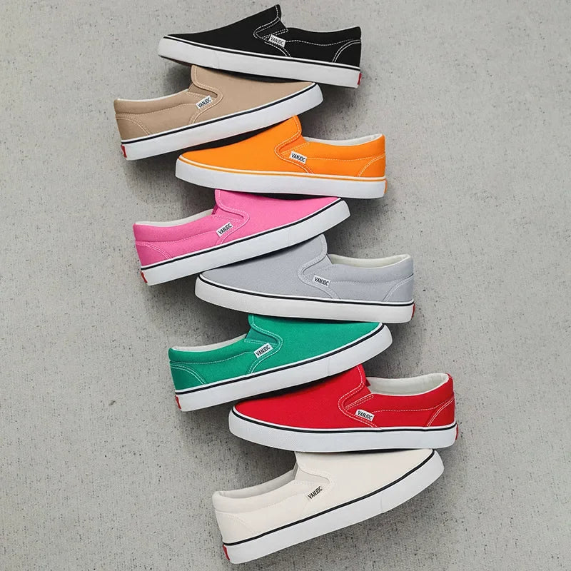Slip-on-sneakers i kanvas f
gör damer