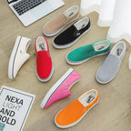 Slip-on-sneakers i kanvas f
gör damer