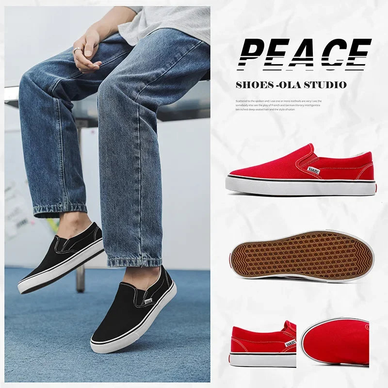 Slip-on-sneakers i kanvas f
gör damer
