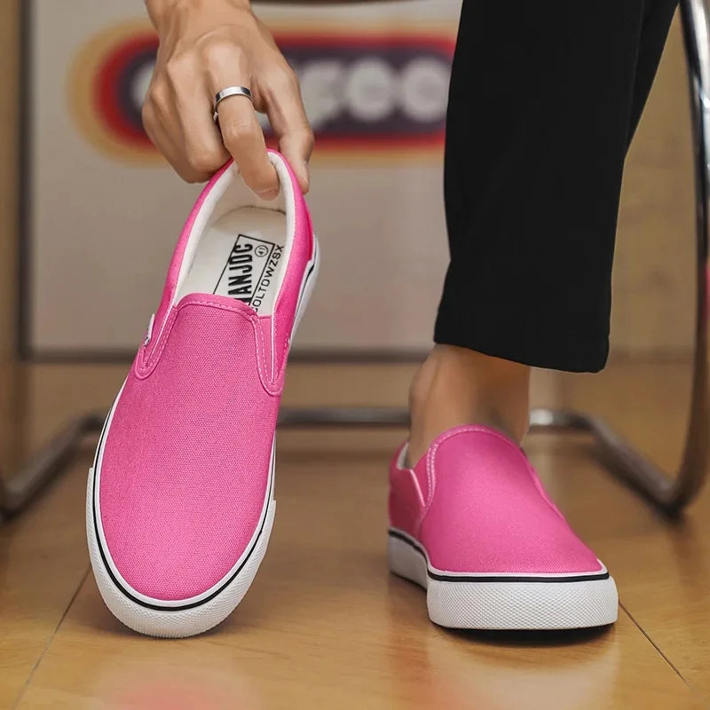Slip-on-sneakers i kanvas f
gör damer