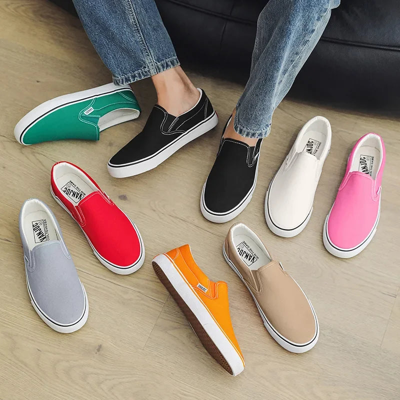 Slip-on-sneakers i kanvas f
gör damer