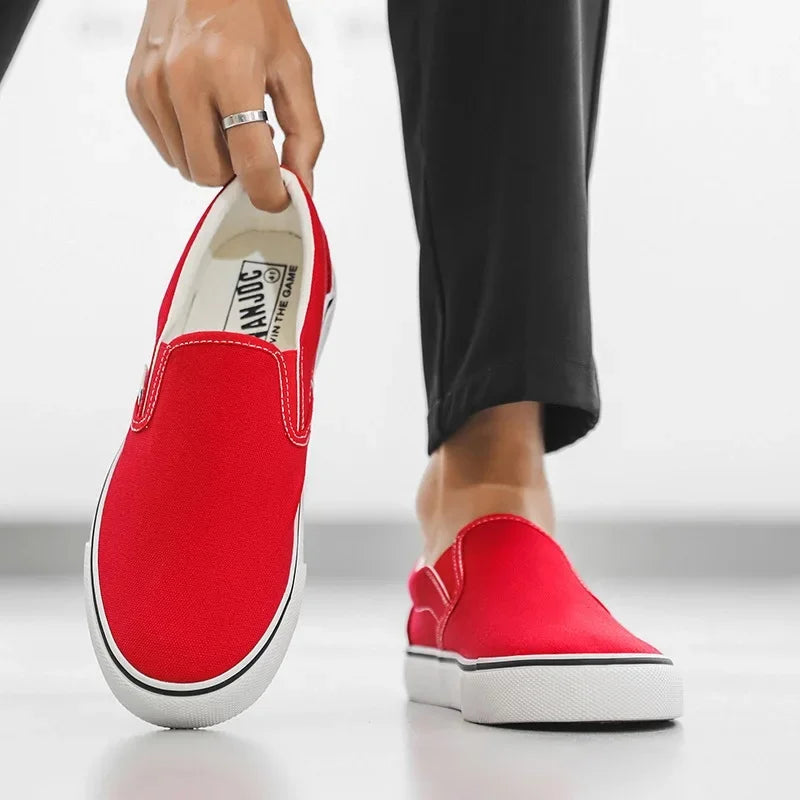 Slip-on-sneakers i kanvas f
gör damer