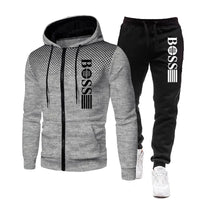 Mjuk Träningsset Hoodie och Byxa