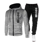 Mjuk Träningsset Hoodie och Byxa