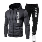 Mjuk Träningsset Hoodie och Byxa