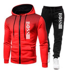 Mjuk Träningsset Hoodie och Byxa
